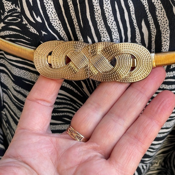Gold Belt with Gold Celtic Knot Buckle